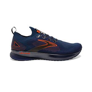 Brooks Levitate StealthFit 5 Mens Road Running Shoes Navy/Orange | USA-CTX239457